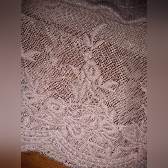 Michel Studio Collection Knit Top, Size 4X, Lacy Bottom Hem, Blush Pink … - Picture 7 of 7